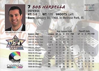 2000-01 Campaign Communications Chicago Wolves (IHL) #NNO Bob Nardella Back