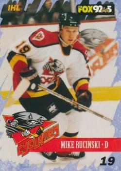 2000-01 Multi-Ad Cincinnati Cyclones (IHL) #9 Mike Rucinski Front