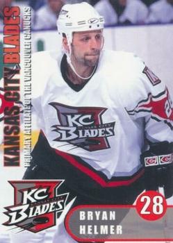 2000-01 Dick's Sporting Goods Kansas City Blades (IHL) #19 Bryan Helmer Front