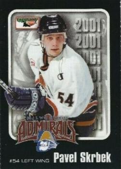 2000-01 Keebler Milwaukee Admirals (IHL) #8 Pavel Skrbek Front