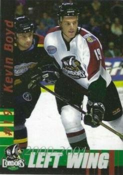 2000-01 Bakersfield Condors (WCHL) #NNO Kevin Boyd Front