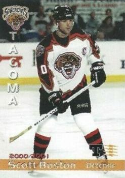 2000-01 Grandstand Tacoma Sabercats (WCHL) #2 Scott Boston Front