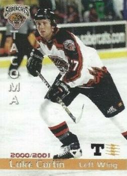 2000-01 Grandstand Tacoma Sabercats (WCHL) #12 Luke Curtin Front