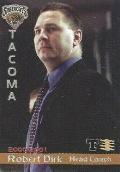 2000-01 Grandstand Tacoma Sabercats (WCHL) #20 Robert Dirk Front