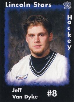 2000-01 Blueline Booster Club Lincoln Stars (USHL) #2T Jeff Van Dyke Front