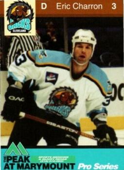 2000-01 Peak Sports Medicine Cleveland Lumberjacks (IHL) #NNO Eric Charron Front