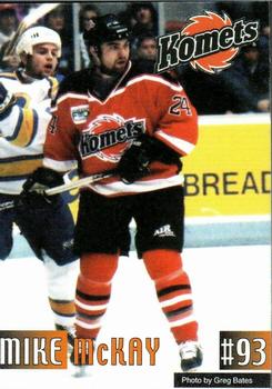 2000-01 Fort Wayne Komets (UHL) #NNO Mike McKay Front