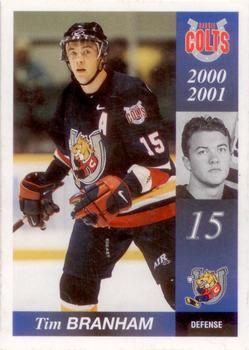 2000-01 Colts & Cops Barrie Colts (OHL) #NNO Tim Branham Front