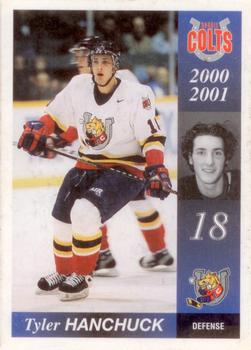 2000-01 Colts & Cops Barrie Colts (OHL) #NNO Tyler Hanchuck Front