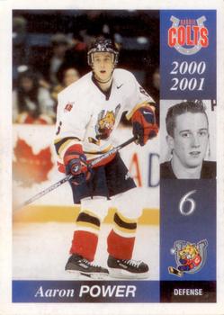 2000-01 Colts & Cops Barrie Colts (OHL) #NNO Aaron Power Front