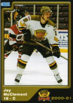 2000-01 Brampton Battalion (OHL) #NNO Jay McClement Front