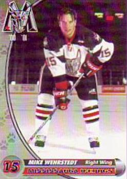 2000-01 Action Cards Mississauga IceDogs (OHL) #NNO Mike Wehrstedt Front