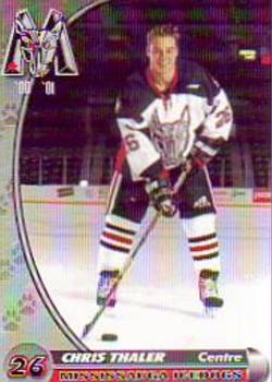 2000-01 Action Cards Mississauga IceDogs (OHL) #NNO Chris Thaler Front
