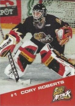 2000-01 Owen Sound Attack (OHL) #NNO Cory Roberts Front