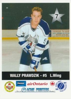 2000-01 Sudbury Wolves (OHL) Police #7 Walter Prawdzik Front