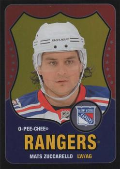 2011-12 O-Pee-Chee - 2010-11 O-Pee-Chee Rookie Update Retro Black Rainbow #611 Mats Zuccarello Front