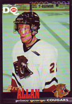 2000-01 Dairy Queen Prince George Cougars (WHL) #NNO Brett Allan Front