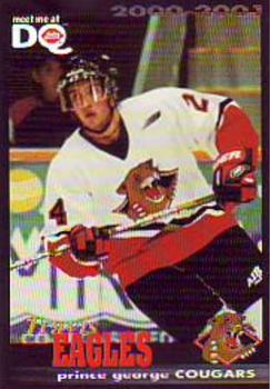 2000-01 Dairy Queen Prince George Cougars (WHL) #NNO Travis Eagles Front