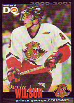 2000-01 Dairy Queen Prince George Cougars (WHL) #NNO Devin Wilson Front