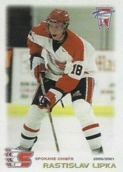2000-01 Grandstand Spokane Chiefs (WHL) #12 Rastislav Lipka Front