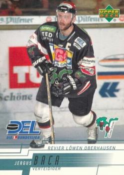 2000-01 Upper Deck DEL (German) #211 Jergus Baca Front