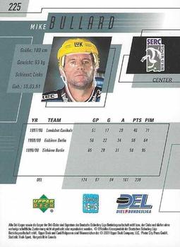 2000-01 Upper Deck DEL (German) #225 Mike Bullard Back
