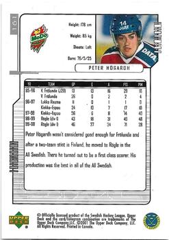 2000-01 Upper Deck Swedish Elite #161 Peter Hogardh Back