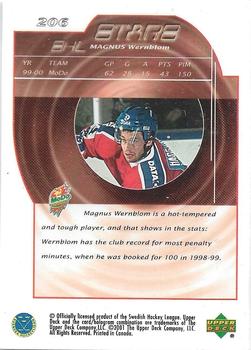 2000-01 Upper Deck Swedish Elite #206 Magnus Wernblom Back