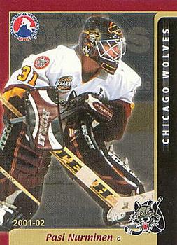 2001-02 Chicago Wolves (AHL) - Vienna Beef #14 Pasi Nurminen Front