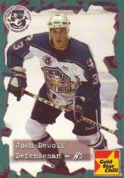 2001-02 Gold Star Chili Cincinnati Mighty Ducks (AHL) #NNO Josh DeWolf Front