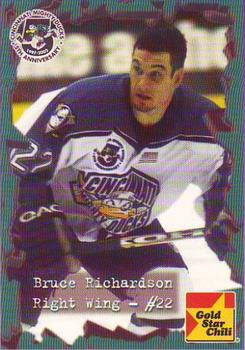 2001-02 Gold Star Chili Cincinnati Mighty Ducks (AHL) #NNO Bruce Richardson Front
