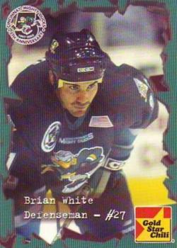 2001-02 Gold Star Chili Cincinnati Mighty Ducks (AHL) #NNO Brian White Front