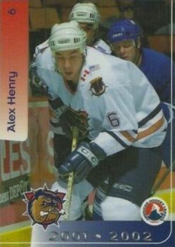 2001-02 Hamilton Bulldogs (AHL) #3 Alex Henry Front