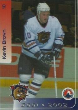 2001-02 Hamilton Bulldogs (AHL) #5 Kevin Brown Front