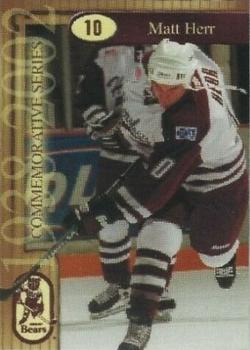 2001-02 Hershey Bears (AHL) #8 Matt Herr Front