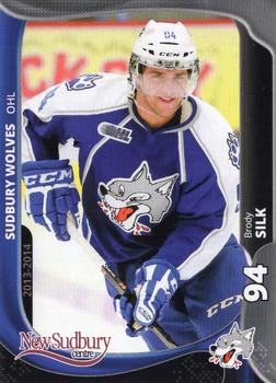 2013-14 Extreme Sudbury Wolves (OHL) #3 Brody Silk Front