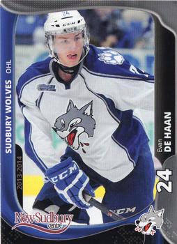 2013-14 Extreme Sudbury Wolves (OHL) #12 Evan de Haan Front