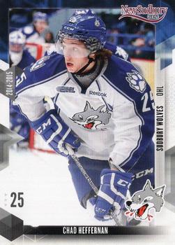 2014-15 Extreme Sudbury Wolves OHL #19 Chad Heffernan Front
