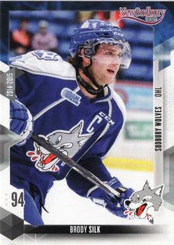 2014-15 Extreme Sudbury Wolves OHL #25 Brody Silk Front