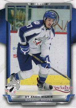 2015-16 Extreme Sudbury Wolves (OHL) #20 Zach Wilkie Front