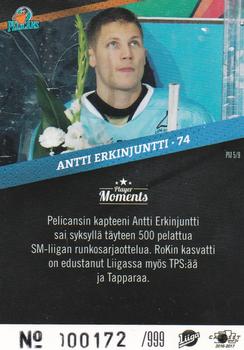2016-17 Cardset Finland - Player Moments #PM5 Antti Erkinjuntti Back