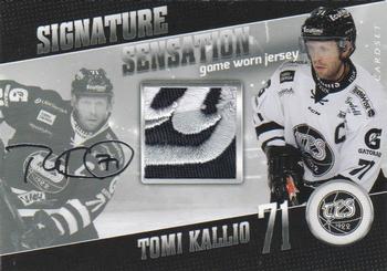 2016-17 Cardset Finland - Signature Sensation Series 2 Exchange #SC2 Tomi Kallio Front