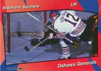 1993-94 Slapshot Oshawa Generals (OHL) #11 Stephane Soulliere Front