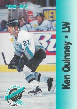 1996-97 Multi-Ad Las Vegas Thunder (IHL) #13 Ken Quinney Front