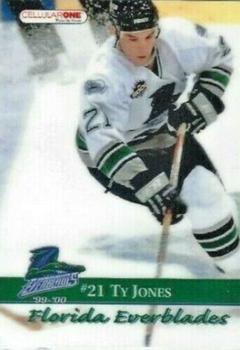 1999-00 Roox Florida Everblades (ECHL) #NNO Ty Jones Front