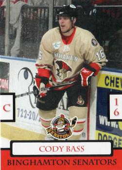2009-10 Just Sports Photography Binghamton Senators (AHL) #5 Cody Bass Front
