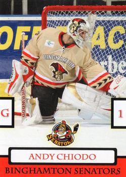 2009-10 Just Sports Photography Binghamton Senators (AHL) #7 Andy Chiodo Front