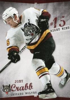 2009-10 Vienna Beef Chicago Wolves (AHL) #13 Joey Crabb Front