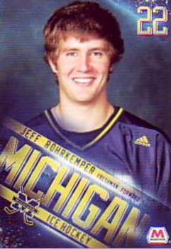 2009-10 Michigan Wolverines (NCAA) #9 Jeff Rohrkemper Front