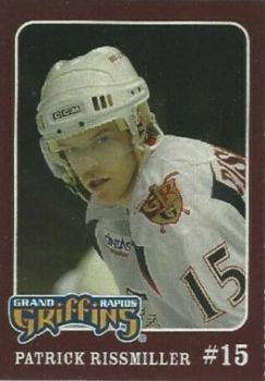 2009-10 Play N Trade Video Games Grand Rapids Griffins (AHL) #A-02 Pat Rissmiller Front